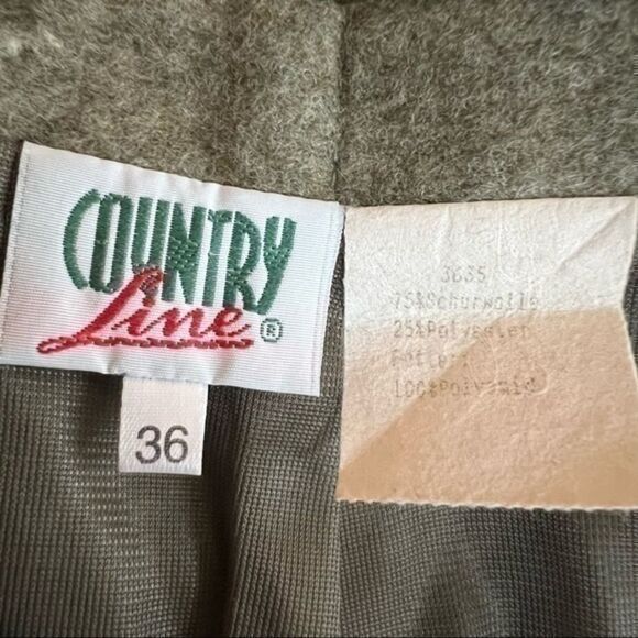 Country line green wool blend mini skirt dize 36 or S NWOT - Picture 5 of 5